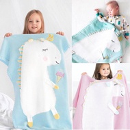 2018 Cartoon New Toddler Infant Newborn Baby Blanket Pram Cot Bed Moses Basket Crib Unicorn Knit Bla