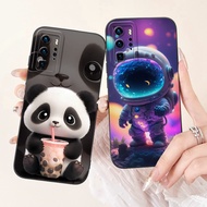 Huawei P40 Pro P40 5G Lens Protective Casing Huawei P 40 P40Pro Cute Panda Rabbit Flower Cartoon Sof