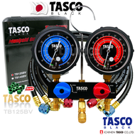 Tasco Black ™ เกจคู่พร้อม สายชาร์จน้ำยา Manifold Gauge Series-TB125BV ใช้กับน้ำยา R22 R134A R404A
