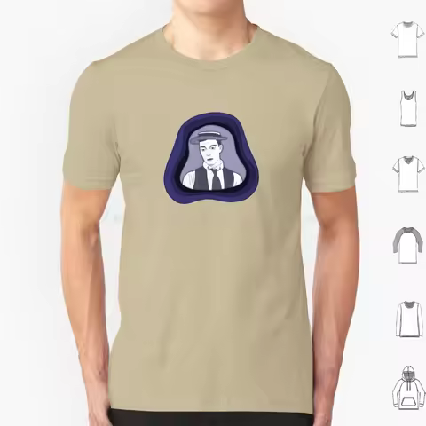 Buster Paper Cut T Shirt Men Women Kids 6xl Buster Keaton Silent Comedy Silent Comedian Old Movies