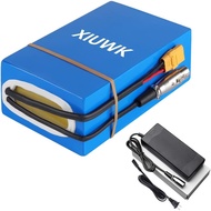 48V 20AH 50A Lithium Battery Pack with Charger, Rechargeable Power Pack - Compatible with Snow Throw