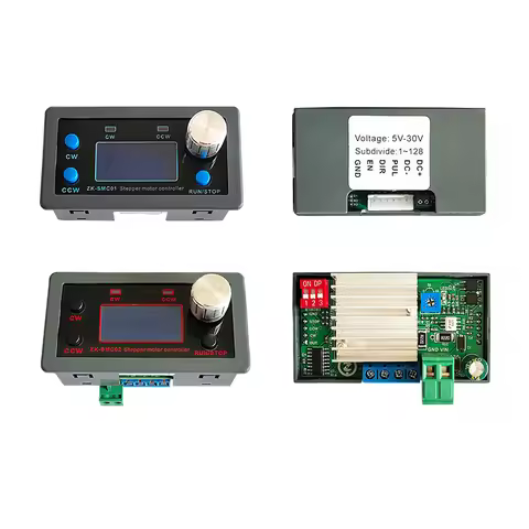 SMC02/SMC01 42 Stepper Motor Driver Controller Reverse Pulse Speed Control Board Programmable PLC Se