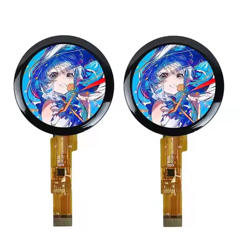 1.28 inch Round IPS Capacitive Touchscreen 4W SPI Interface 15Pin GC9A01 Driver/ CST816T CTP 240*240