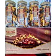 D'king Chocolate Almond Musdalifah Chocolate and Original Almonds, Box of 4 Jars | Official muskalif