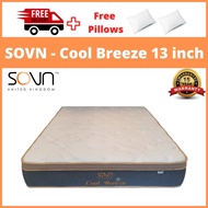 (Free Delivery+Free Pillow) Sovn Cool Breeze 13'' Posture Spring Mattress Only