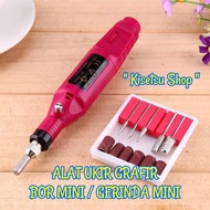 PROMO MURAH !!! -BOR GERINDA MINI / ALAT UKIR GRAFIR + MATA POLES &amp; AMPLAS + ADAPTOR -SEDIA JUGA - mesin bor tangan listrik/mesin bor tangan baterai/mesin bor makita/mesin bor bosch