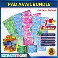 AVAIL FC Pad Herba Panty liner Hijau Panty liner 20s 100% HQ Sanitary Pad Borong