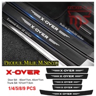 Sillplate x over sticker carbon 3d sill plate car SUZUKI x over 4pcs