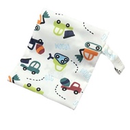 🚓20*25Baby Waterproof Double-Layer Storage Diaper Zipper Bag Diaper Collection Bag Infant Diaper Bag Diaper Bag