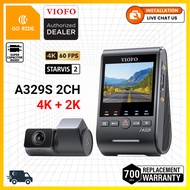[Authorized SG Dealer] VIOFO A329S 2CH 4K 60FPS+2K HDR Dash Cam WiFi 6 GPS Hybrid Parking Recording