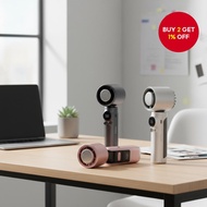 Mini Cooling Pad Fan 5000mAh Rechargeable Turbo Portable with Flashlight