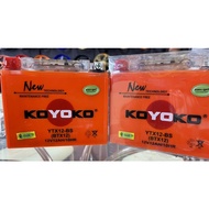 KOYOKO YTX12-BS G2 GEL BATTERY V-STROM 650 650XT ER6N (09-11) W800 ZX750 NAZA BLADE 650 VERSYS 650 E