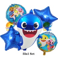 5In1 Baby Shark Theme Balloon Set Party Needs Kids Birthday balloon decoration