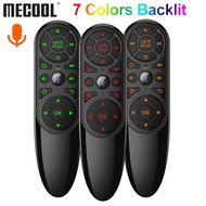 Gyro Fly Mouse Voice With Backlit Q6 Air Gyroscope Wireless Remote Control Backlight Keyboard IR Learning For TV Box