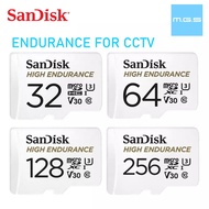 SANDISK MICROSD ENDURANCE 32GB/64GB/128GB/256GB V30 U3 High Endurance (32GB/64GB/128GB) CCTV / Car Dashcam MicroSD