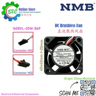 NMB 1608VL-05W-B69 24VDC 0.13A Brushless Axial Cooling Fan Fanuc Controller Servo Drive Control 直流 无