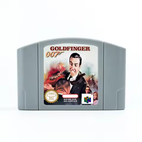 GoldFinger 64 Game Cartridge for 64 Bit PAL EUR Consoles N64 Game Card