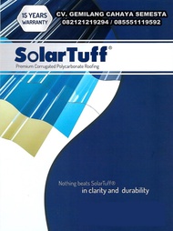 Solartuff ( 1,8 M ) / Atap Transparan / Atap Polycarbonate Corrugated