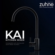 ZUHNE Kai Lead-Free Solid Stainless Steel Kitchen Tap (Hot-Cold Mixer Faucet for Kitchen Sink Basin)