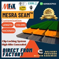 Mesra Seam | Metal Roofing | Metal Seam | Atap Bumbung Zink | Zink Kilang | Zink Alloy Coated Steel 