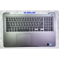 Original DELL Inspiron 15 5565 5567 P66F  Gray Keyboard Palmrest Touchpad Cover case with Touch Pad 