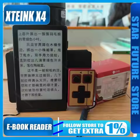 XTEINK X4 Mini Pocket 4.3" E-Ink Ebook Reader 220ppi Bluetooth Page Flipper Magnetic Back 650mAh 32G