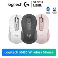 Logitech Signature M650/M650L/M750 Wireless Mouse - Silent Clicks, Customisable Side Buttons, Blueto