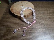 貝石之戀~粉晶白水晶手鍊 H 123016