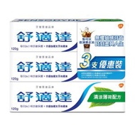 舒適達 - Sensodyne舒適達清涼薄荷牙膏 120克 x 3支[香港行貨]