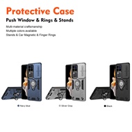 Case for VIVO V30 PRO V29 PRO V29E V27 PRO V25 V25E S18 S17 PRO S1 Y200 Y100 Y56 Y36 Y35 Y22 Y17 Y17S Y16 Push Window &amp; Rings &amp; Stands Shockproof mobile phone cases hard cases