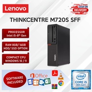 Lenovo Thinkcentre M720s SFF PC Intel i5 8th Gen 8GB 16GB RAM 128GB 256GB SSD HDD Desktop Computer C
