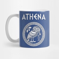 Athena Owl Symbol Coffee Mug and Greek Athena Wisdom Goddess