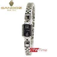 Sandoz นาฬิกาข้อมือผู้หญิง สายสแตนเลส รุ่น SD99249SS03 (สีเงิน / หน้าปัดน้ำเงิน)