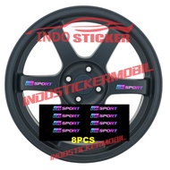 Sticker rim gr sport sticker volk velk sticker TOYOTA gr sport all types