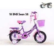 Sepeda Anak Perempuan Mini Bnb 58 Swan Ukuran 18 Inch TAD1