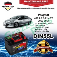 Münster Robust MF CMF DIN55 | DIN55L | 55559 55AH Car Battery Bateri Kereta Peugeot 408 1.6 Turbo 2.