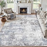 Modern Abstract Area Rug 7X9 - Washable Rug Non-Slip Soft， Rugs for Living Room, Bedroom & Dining Ro