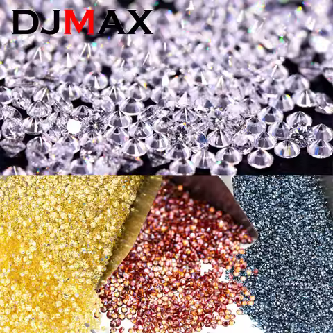 Wholesale 1ct Loose Moissanites Stone Small Size 0.7mm~3.0mm D Color White Black Red Blue Moissanite