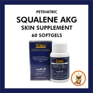 PETDiatric® SQUALENE AKG Anjing Kucing Skin Supplement 60 softgels