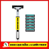 SUPER SHARP DUAL BLADE RAZOR + 6 REPLACEMENT HEADS INCLUDED Razor Blade Shaver Blade Razor