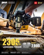 iMAN IW-X6 NEW GENERATION บล็อกไฟฟ้าไร้สาย 6 หุนลงตัวทุกการใช้งาน