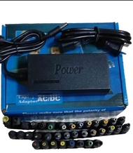 หม้อแปลงAdaptor DC อแดปเตอร์ทรงยาวเเถมหัว36เเบบ ปรับแรงดันได้ตั้งแต่ 12V 15V 16V 18V 19V 20V 24V 4.5