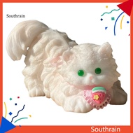 SOU Tpr Stress Toy Anxiety Relief Gadget Realistic Cat Squeeze Toy Soft Tpr Stress Relief Fidget Cut