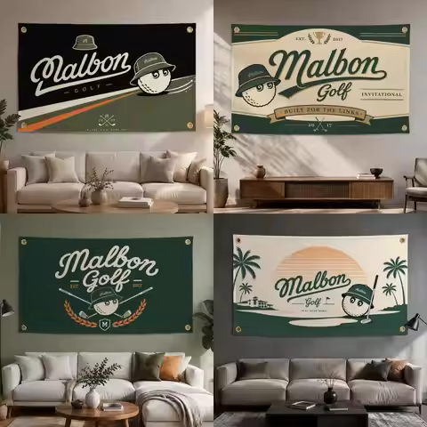 Brand Malbon Golf Flags Fashion flag For Living Room Home Dorm Decor Wall Outdoor Camping Party Bann