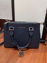 正版MK-kellen xs satchel leather(navy)