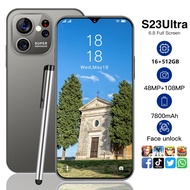 S23 ultra 5G smartphone 16GB+512GB memory 6.8inch ultra-clear screen new mobile phone