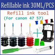 refill ink Compatible Canon 47XL 57XL Ink Cartridge PG-47 CL-57 for E400 E3170 E410 E460 E470 E477 E480  E3370 E4270