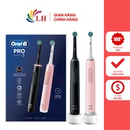 Bàn chải điện Oral-B Pro Series 3 CrossAction (Set 2 cái) - Công nghệ 3D 3 chế độ làm sạch tay cầm c