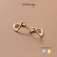 1000earring 925 Sterling Silver Scarlett Hoop Earrings - Gold/Silver