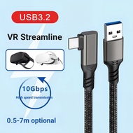 VR Streamline Oculus Quest2/3 link Helmet Elbow Data Cable Pico neo 3/4 Glasses Charging Cable steam